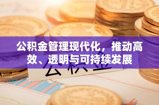 德阳公积金管理现代化，推动高效、透明与可持续发展